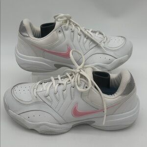 Nike Court Lite 2 White Pink Foam 310134-163 Womens Size 11